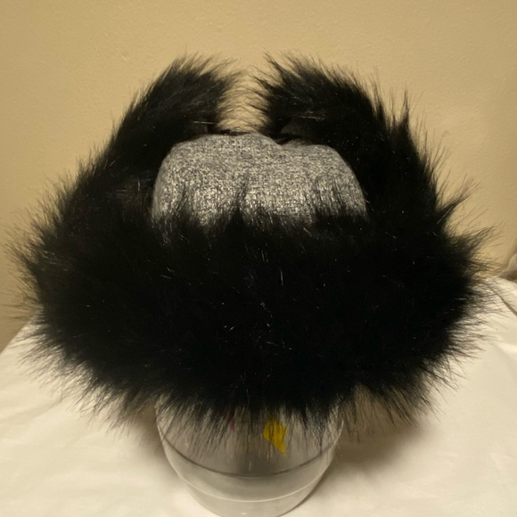 Rosin Flannel and faux fur Trapper Hat - Picture 6 of 8